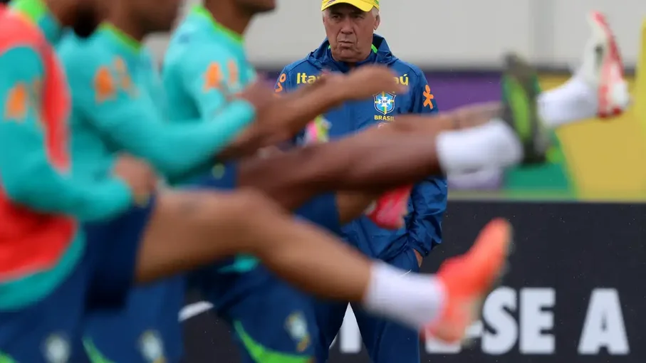 Brasil enfrenta Equador na estreia do italiano Carlo Ancelotti