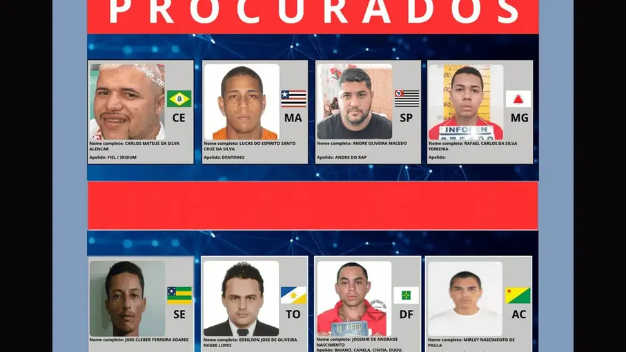 Ministério da Justiça lança site com foragidos mais procurados do país