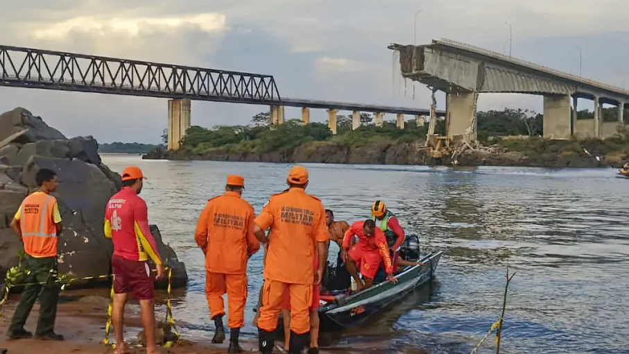 Ponte entre Tocantins e Maranhão desaba; uma morte é confirmada